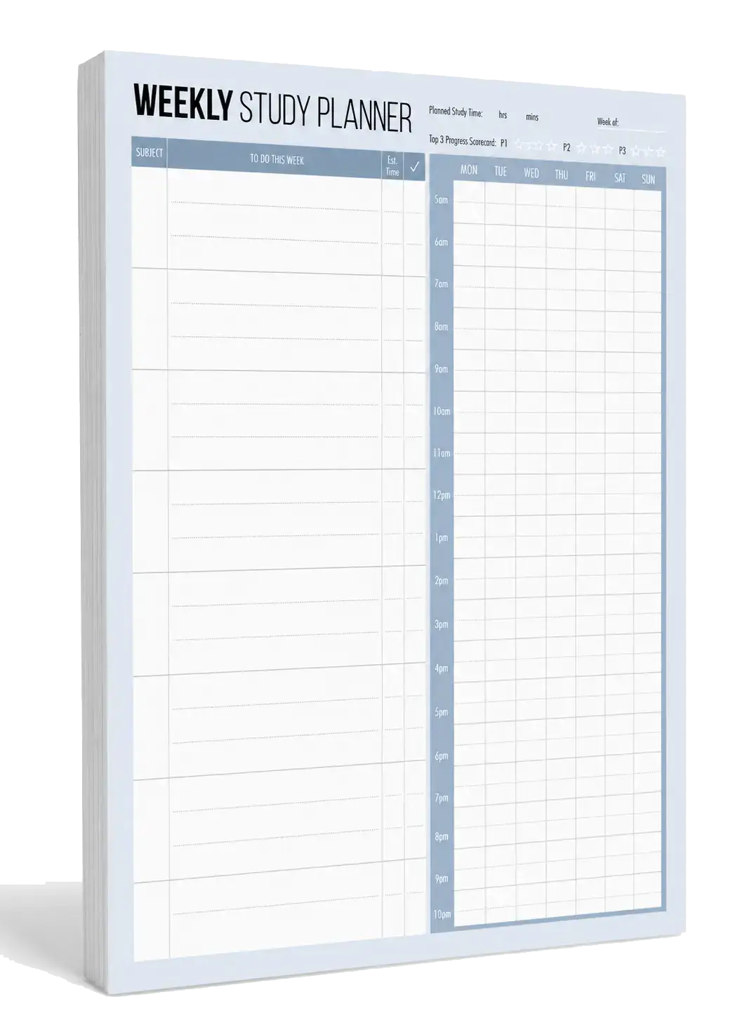 Weekly Study Planner